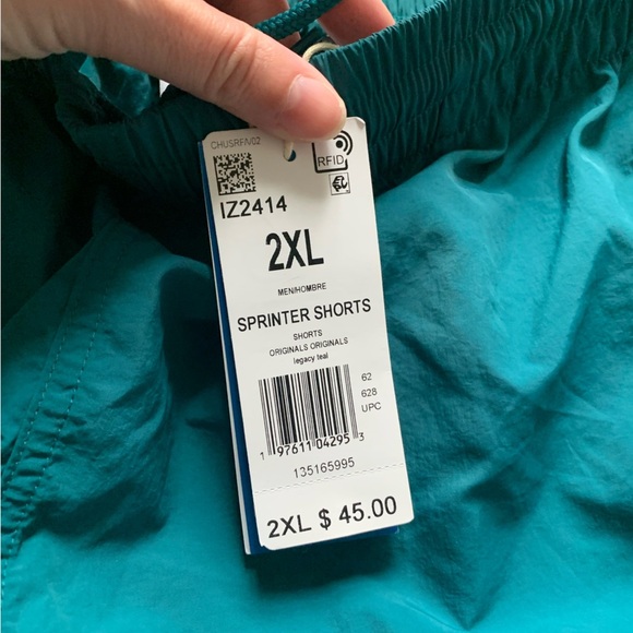 Nwt adidas Recycled Polyester Sprinter Shorts - Picture 7 of 11